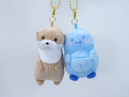 ニコニコぺあぐるみキーホルダー カワウソうそやん×あわたん